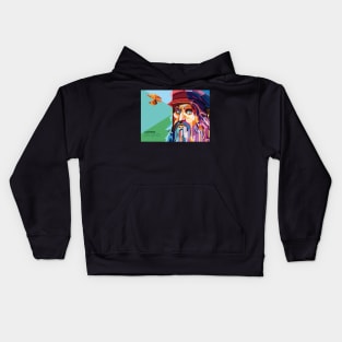 Leonardo DaVinci Pop Art Kids Hoodie